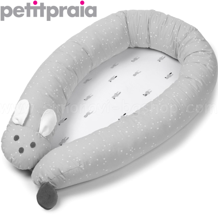 PetitPraia Бебешко гнездо Snoops Gris E9233950 PetitPraia Бебешко гнездо Snoops Gris E9233950