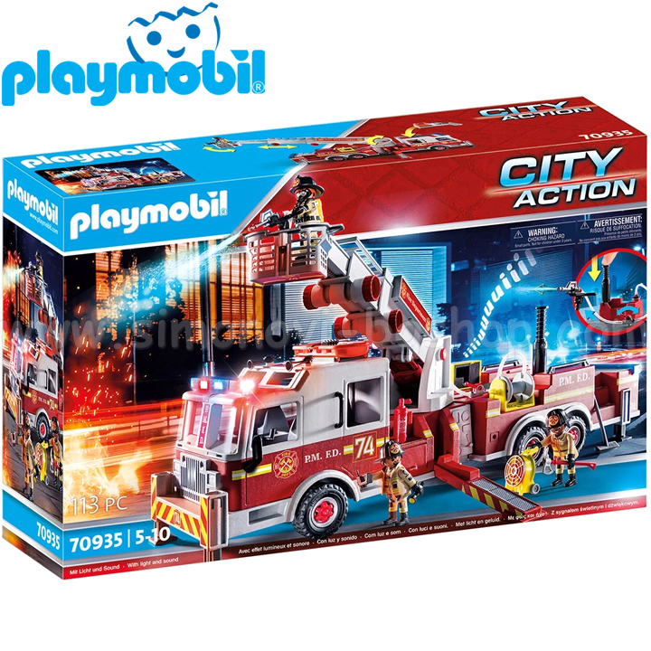 2022 Playmobil Action Camion de pompieri cu scară 70935