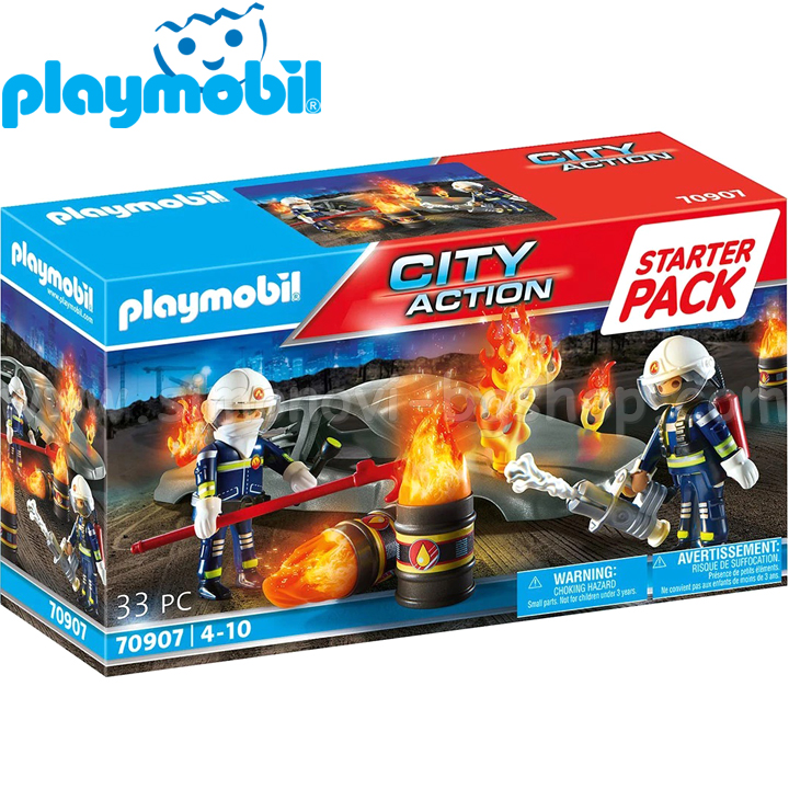 2022 Playmobil Action Starter Pack: Antrenament la foc 70907