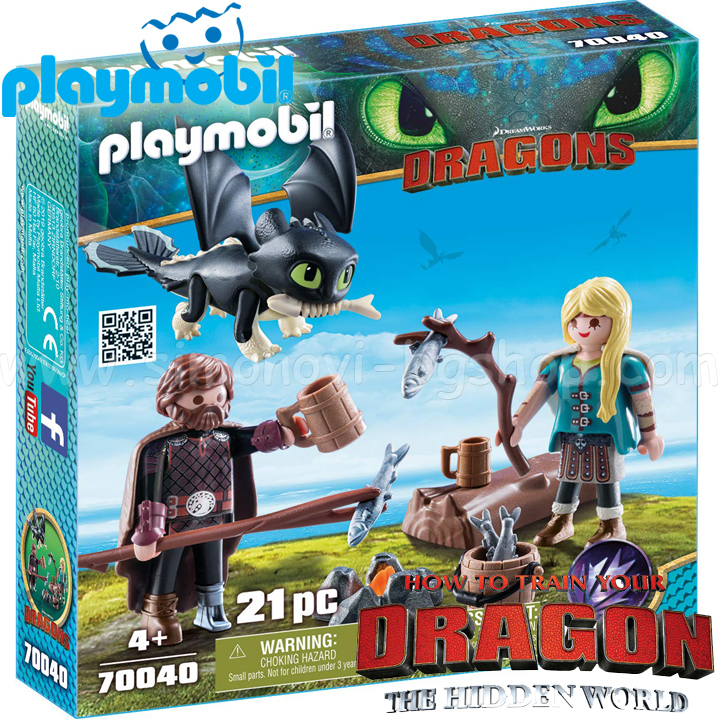 2019 Playmobil Dragons™ Хълцук,Астрид и Дракон 70040 2019 Playmobil Dragons™ Хълцук,Астрид и Дракон 70040