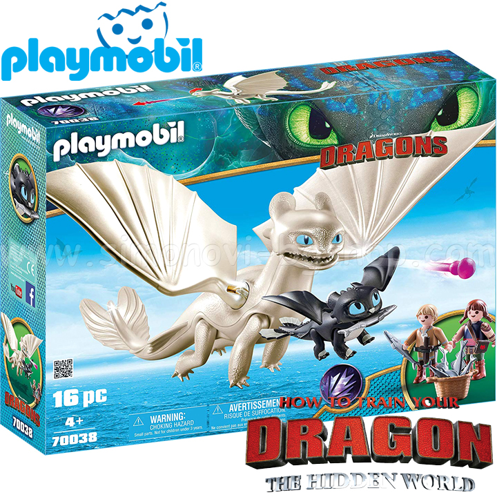 2019 Playmobil Dragons™ Светъл бяс с деца 70038 2019 Playmobil Dragons™ Светъл бяс с деца 70038