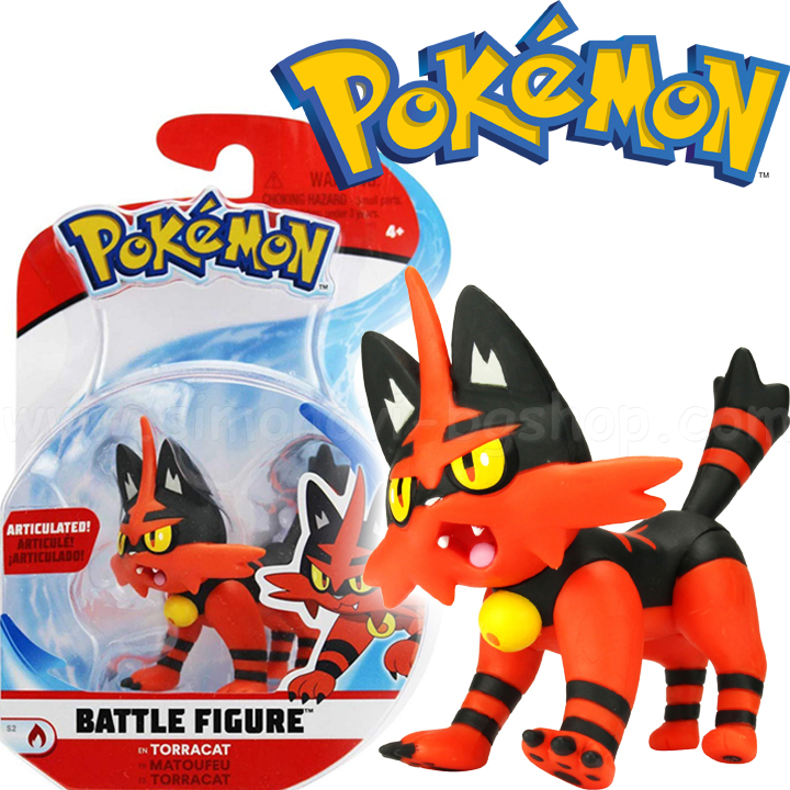Pokemon Екшън фигурка с артикулации Torracat Pokemon Екшън фигурка с артикулации Torracat
