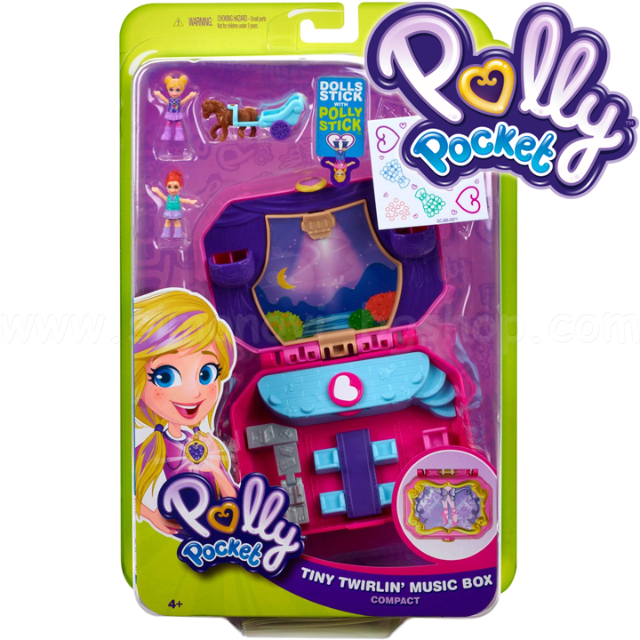Polly Pocket Игрален комплект с 2 кукли Music Box FRY35 Polly Pocket Игрален комплект с 2 кукли Music Box FRY35