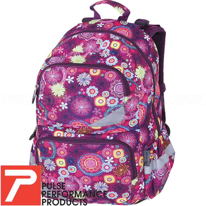 PULSE ANATOMIC XL Ученическа раница PURPLE FLOWER 121305 PULSE ANATOMIC XL Ученическа раница PURPLE FLOWER 121305