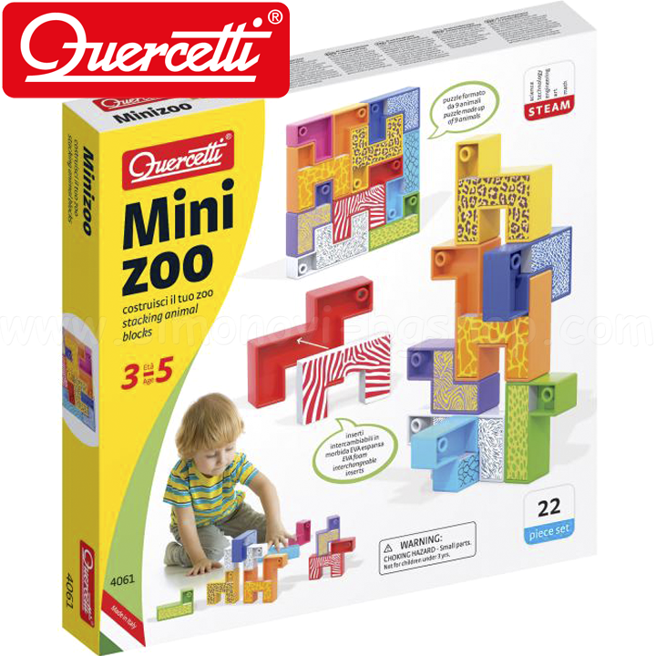 Quercetti Construction Mini 4061 Zoo 104850