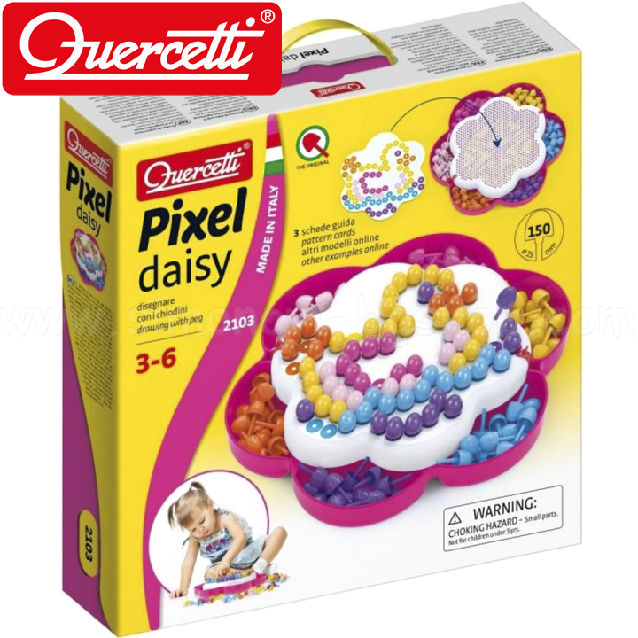 Mozaicul Quercetti 150 de bucăți Pixel 2103 Daisy 099515