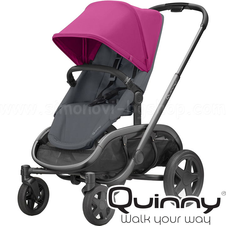Quinny Hubb Бебешка количка Pink on Graphite 1396510300 Quinny Hubb Бебешка количка Pink on Graphite 1396510300