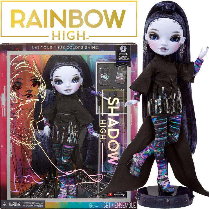 * Rainbow High Shadow High   Reina Glitch Crowne 583073EUC