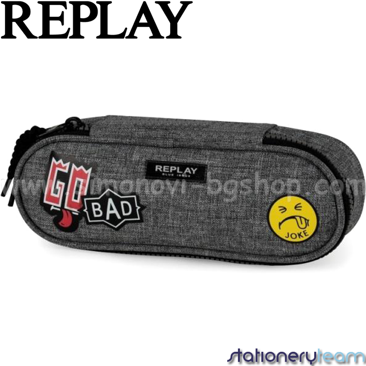 Replay Boys Овален несесер 11186 Grey Stationery Team Replay Boys Овален несесер 11186 Grey Stationery Team