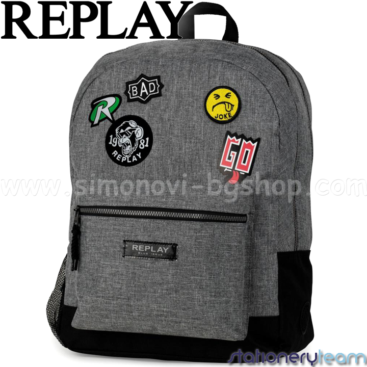 REPLAY Boys Раница Ерго 11194 Grey Stationery Team REPLAY Boys Раница Ерго 11194 Grey Stationery Team