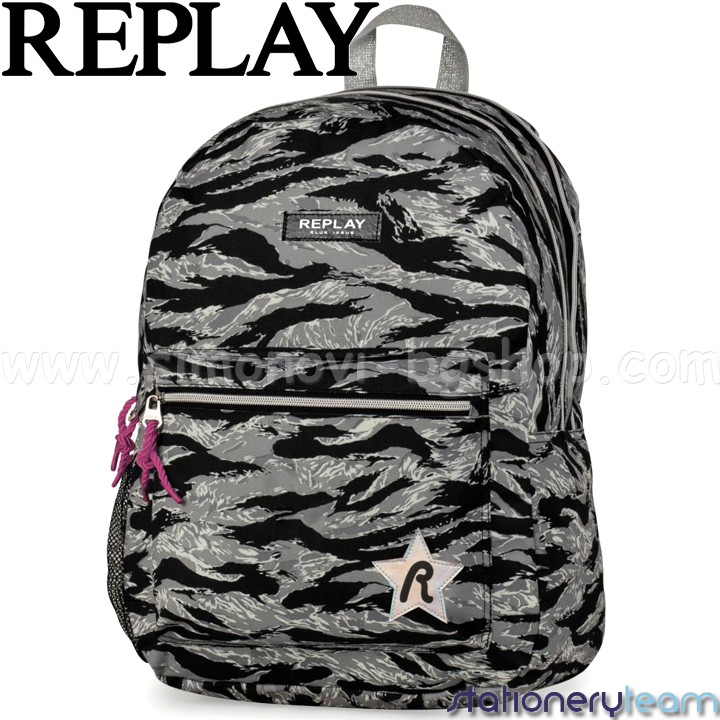 REPLAY Girls Голяма раница 11215 Grey Stationery Team REPLAY Girls Голяма раница 11215 Grey Stationery Team