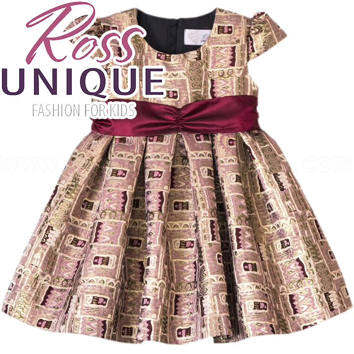 Ross Unique Официална детска рокля в злато Ross Unique Официална детска рокля в злато