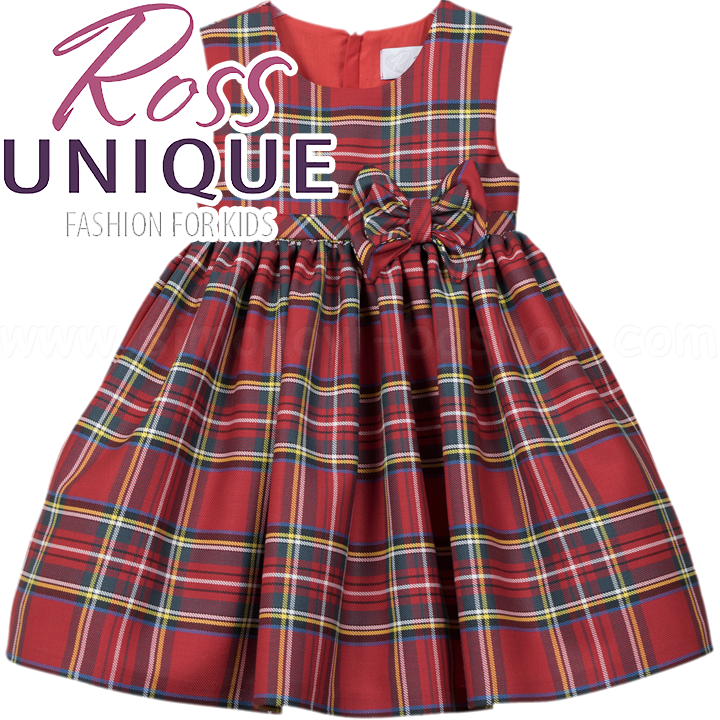 Ross Unique Карирана бебешка рокля без ръкави Ross Unique Карирана бебешка рокля без ръкави