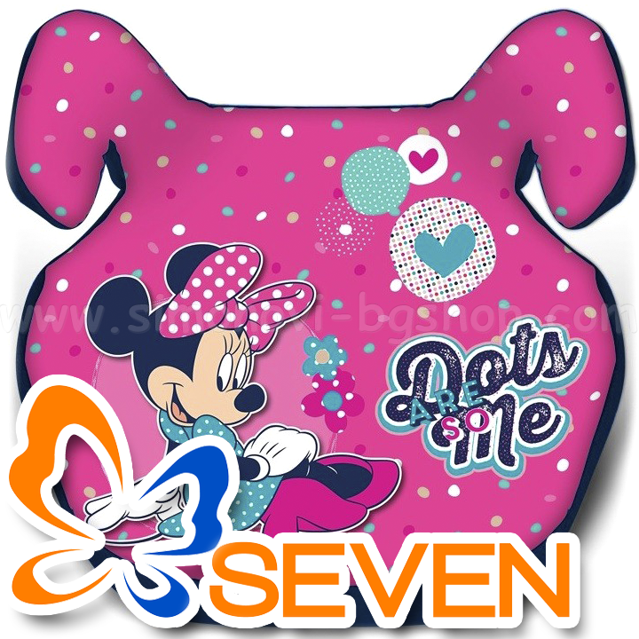 Seven Polska Седалка за кола MINNIE MOUSE 15-36кг 9706 Seven Polska Седалка за кола MINNIE MOUSE 15-36кг 9706