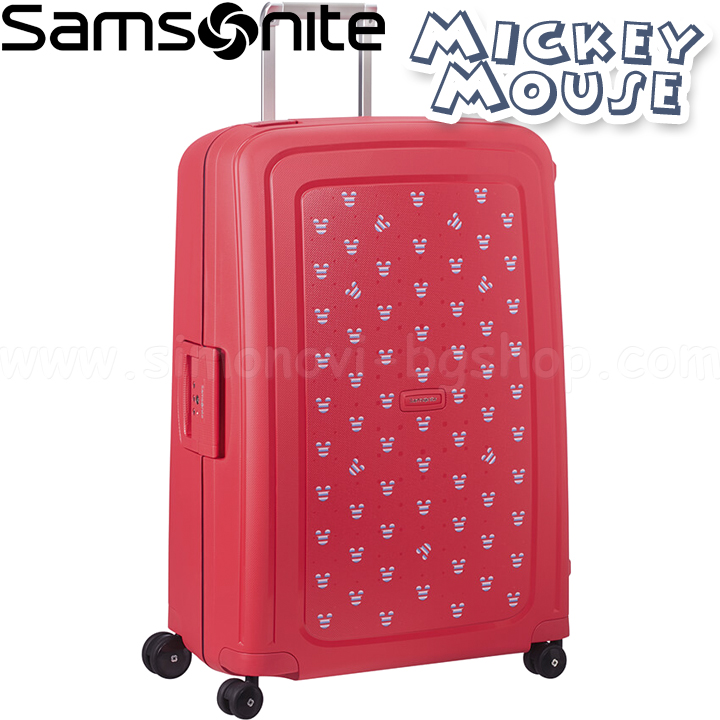 Samsonite Disney S'cure Детски твърд куфар 77 см. Mickey Mouse Red 50C.00.003 Samsonite Disney S'cure Детски твърд куфар 77 см. Mickey Mouse Red 50C.00.003