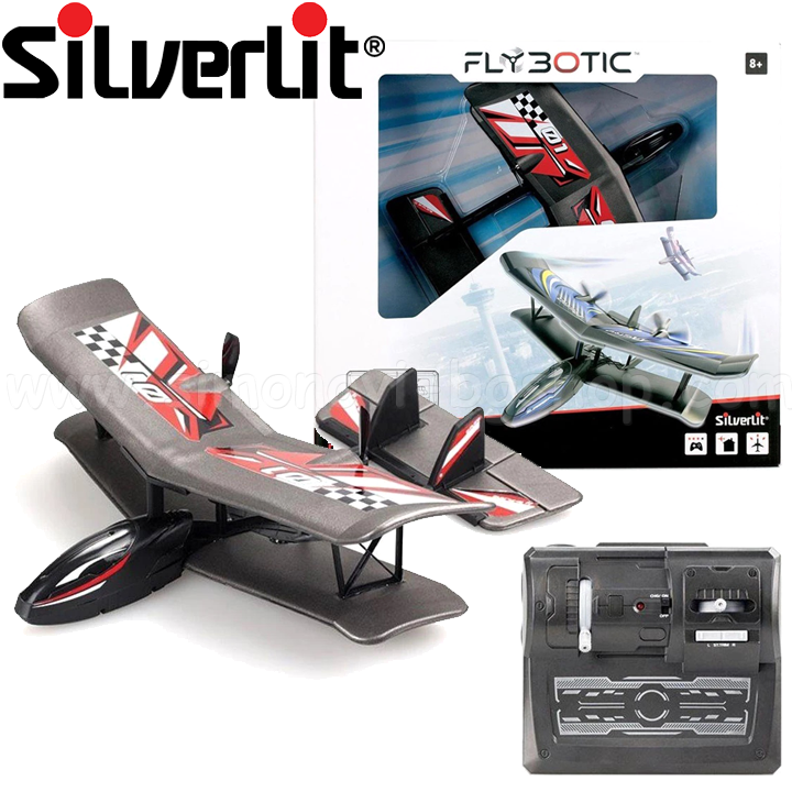 Silverlit Flybotic Bi-Wing Evo RC Plane- Red 