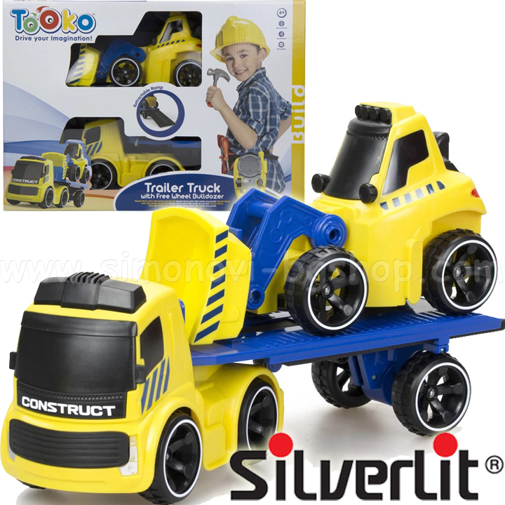 Silverlit - 81487 Remote Control Truck and Bulldozer