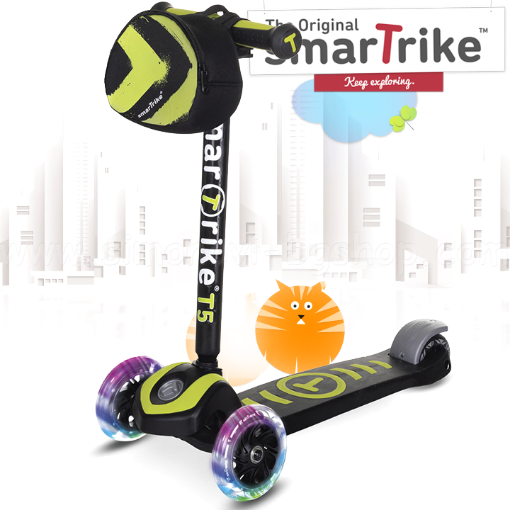 * 2022 Smart Trike Scooter with illuminated wheels T5 in green 2011111