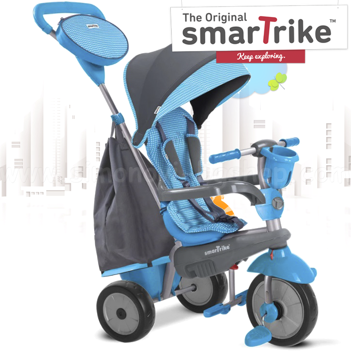 * 2022 Smart Trike Children's tricycle DLX Swing 4 in 1 Blue / Gray 6501300