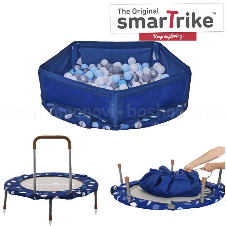 * 2022 SmarTrike Children's trampoline with handle 3 in 1 90 cm in 200005