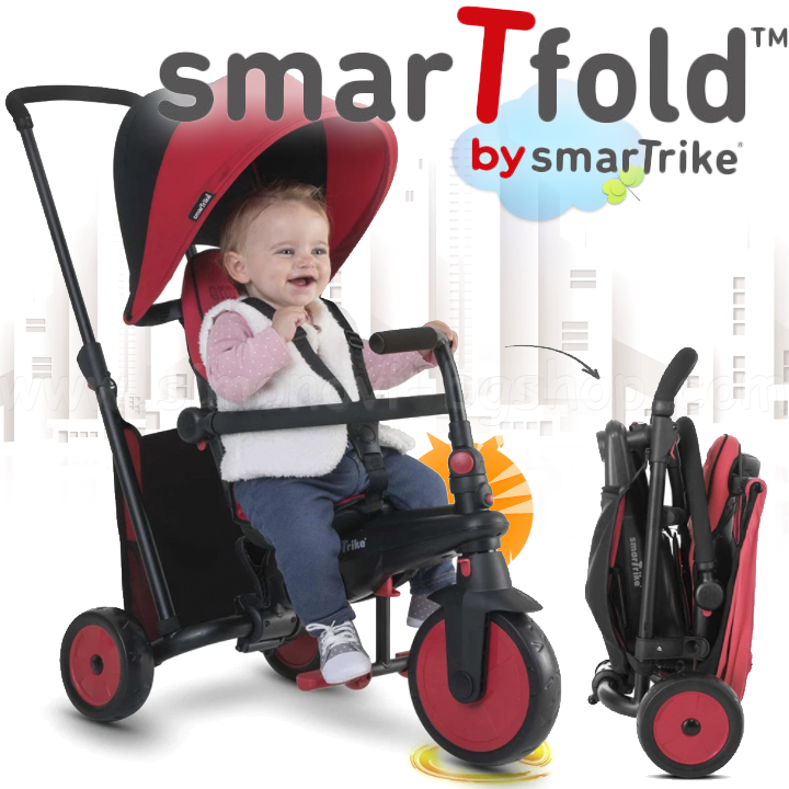 * Smart Trike Folding tricycle smarTfold 300 6 in 1 Red 5021502