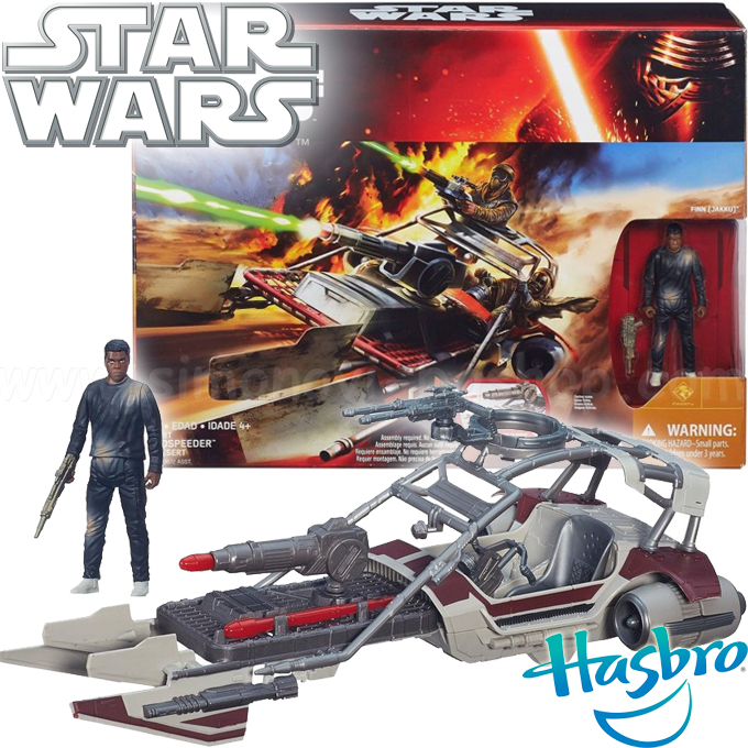 Hasbro Star Wars Desert Landspeeder Spacecraft and Finn B3672 Hasbro Star Wars Desert Landspeeder Spacecraft and Finn B3672