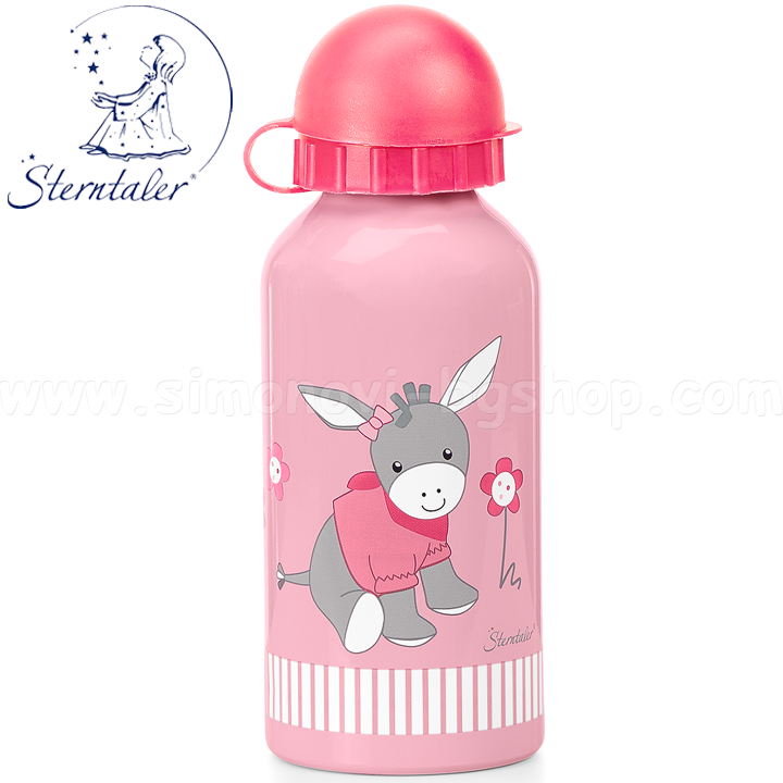 * Sterntaler Aluminum water bottle Donkey in pink 6921838