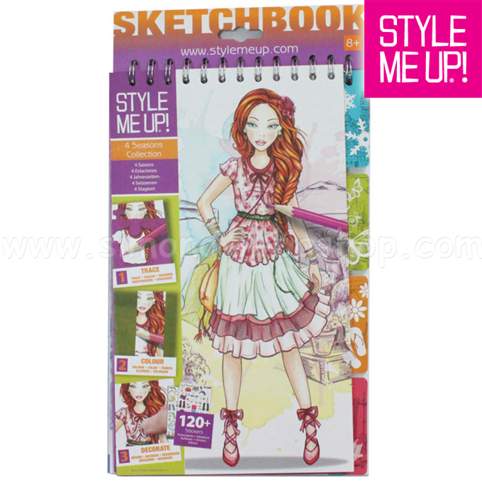 Style Me Up! Children sketchbook template 4 SEASONS 1404
