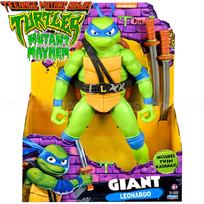 * Ninja Turtles Ninja Turtle Giant with weapons "Total Chaos" Leonardo 83400