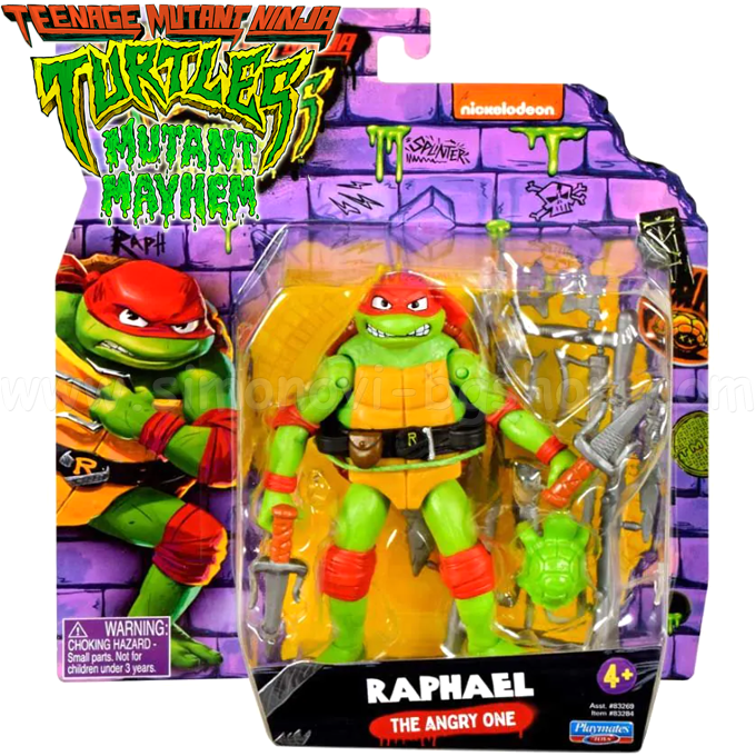 * Ninja Turtles Ninja Turtle base figure "Total Chaos" Raphael 83269