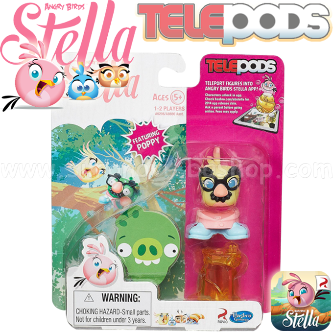 Angry Birds Stella Telepods  a 1 Poppy A9206