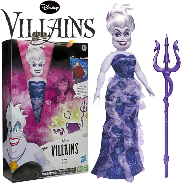 * 2022 Barbie Disney Villains® Кукла злодей Ursula F4538