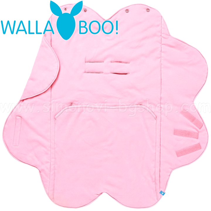 *Wallaboo Бебешко одеяло за повиване Wrapper Fleur Pink *Wallaboo Бебешко одеяло за повиване Wrapper Fleur Pink