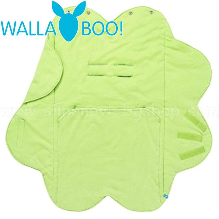 *Wallaboo Бебешко одеяло за повиване Wrapper Fleur Lily Green *Wallaboo Бебешко одеяло за повиване Wrapper Fleur Lily Green