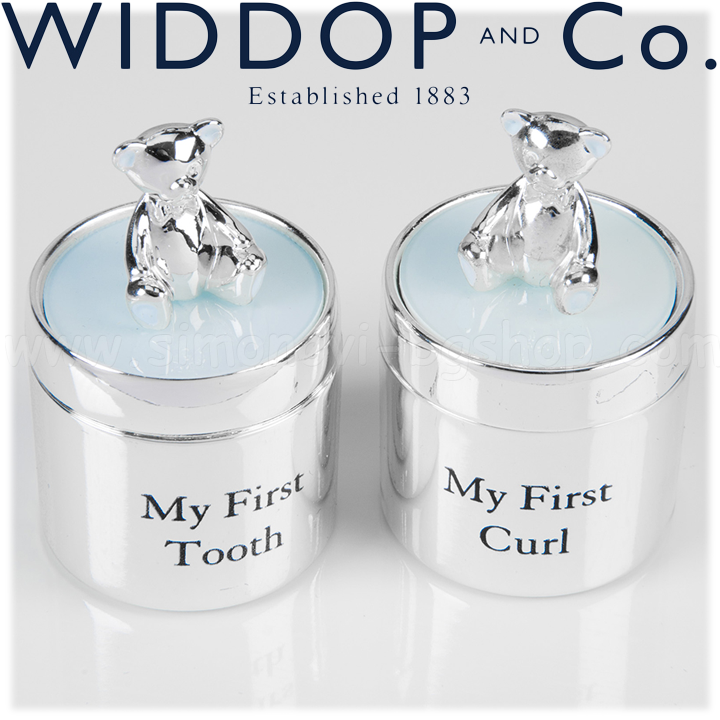 Widdop and Co. Bambino Folded toothed and locked boxes in blue CG532B