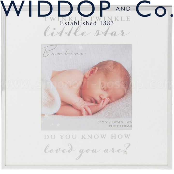 Widdop and Co. Bambino Посребрена рамка Twinkle Twinkle Little Star CG499 Widdop and Co. Bambino Посребрена рамка Twinkle Twinkle Little Star CG499