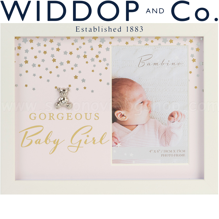 Widdop and Co. Bambino MDF Photo Frame Gorgeous Baby Girl CG510G