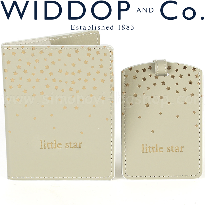 * 2017 Widdop and Co. Калъф за паспорт с посребрена декорация Bambino CG1354 * 2017 Widdop and Co. Калъф за паспорт с посребрена декорация Bambino CG1354