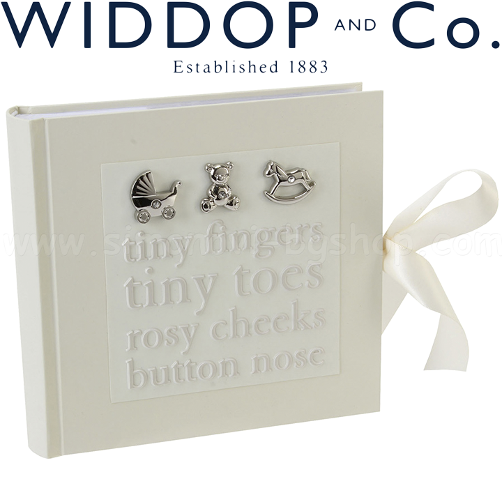 * 2017 Widdop and Co. Албум за снимки с посребрена декорация Bambino CG379 * 2017 Widdop and Co. Албум за снимки с посребрена декорация Bambino CG379