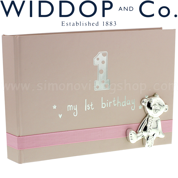 * 2017 Widdop and Co. Албум за снимки от 1-ви рожден ден Button Corner CG987P * 2017 Widdop and Co. Албум за снимки от 1-ви рожден ден Button Corner CG987P
