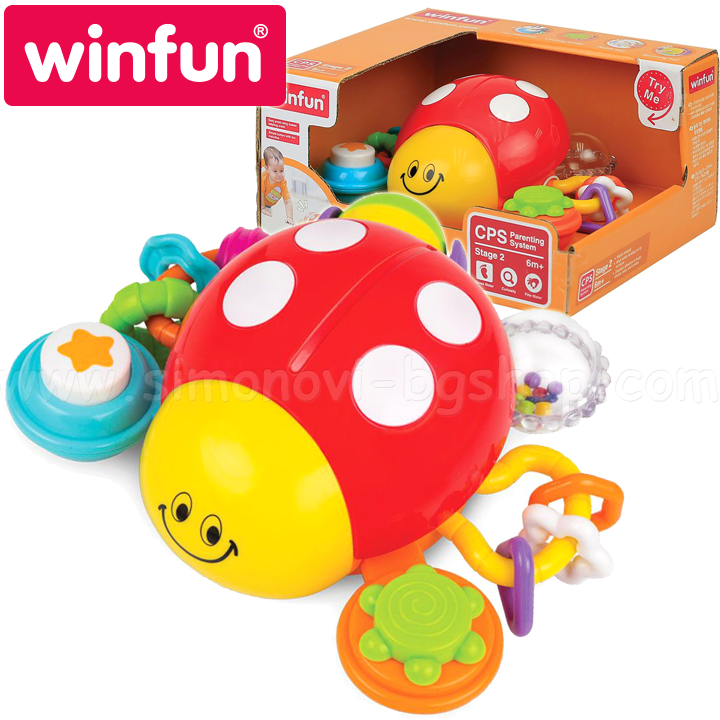 *Winfun™ Ходеща Калинка с дрънкалка 720 *Winfun™ Ходеща Калинка с дрънкалка 720