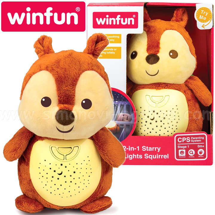 *Winfun™ Музикален прожектор Катеричка 824 *Winfun™ Музикален прожектор Катеричка 824