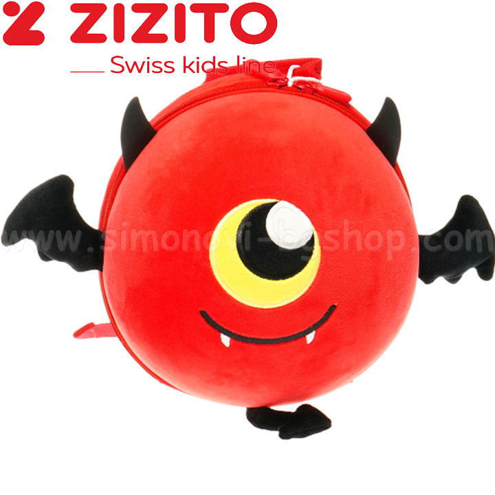 Rucsac pentru copii Zizito Devil în roșu ONL30002445