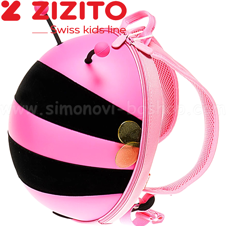 Zizito Bee Pink Kids Backpack ONL30002407