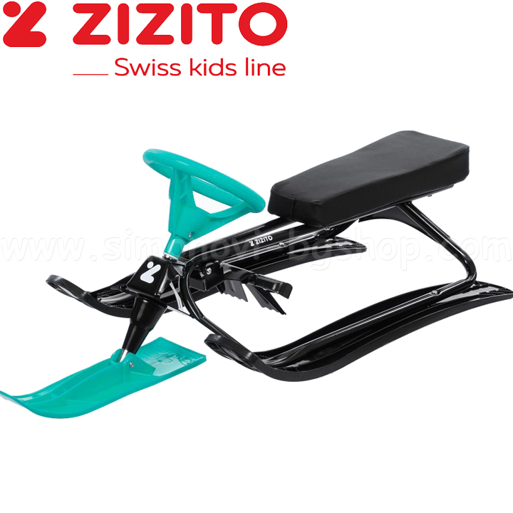 Zizito Sled with handlebar Storm Green 3801016024243