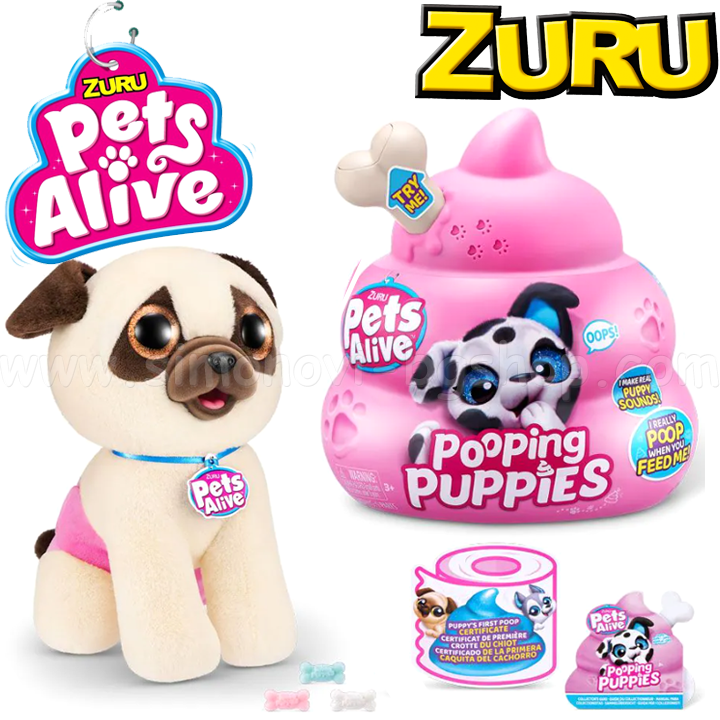 *Zuru Pets Alive   Pooping Puppies - 9542 