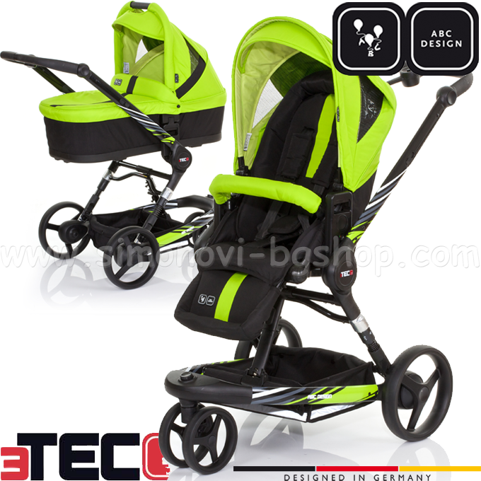 *2015 ABC Design - Детска количка 3-Tec Plus Lime