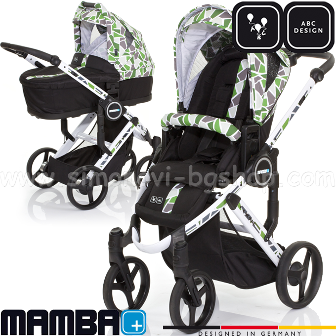*2015 ABC Design - Детска количка Mamba Plus Wasabi
