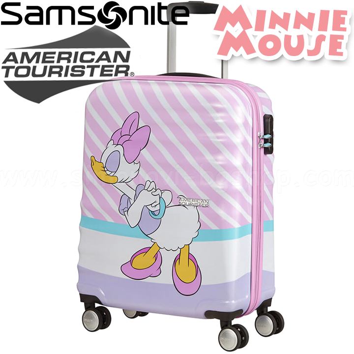 American Tourister Детски куфар Disney Wavebreaker 55см Daisy Pink Kiss American Tourister Детски куфар Disney Wavebreaker 55см Daisy Pink Kiss