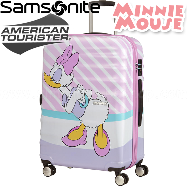 American Tourister Детски куфар Disney Wavebreaker 67см Daisy Pink Kiss American Tourister Детски куфар Disney Wavebreaker 67см Daisy Pink Kiss